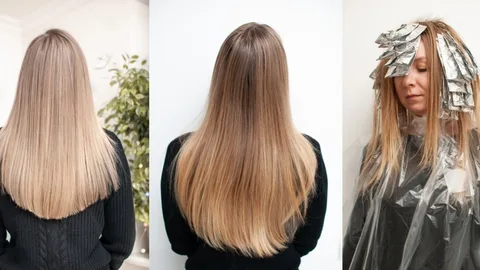 “Técnica de mechas para clareamento dos fios.”